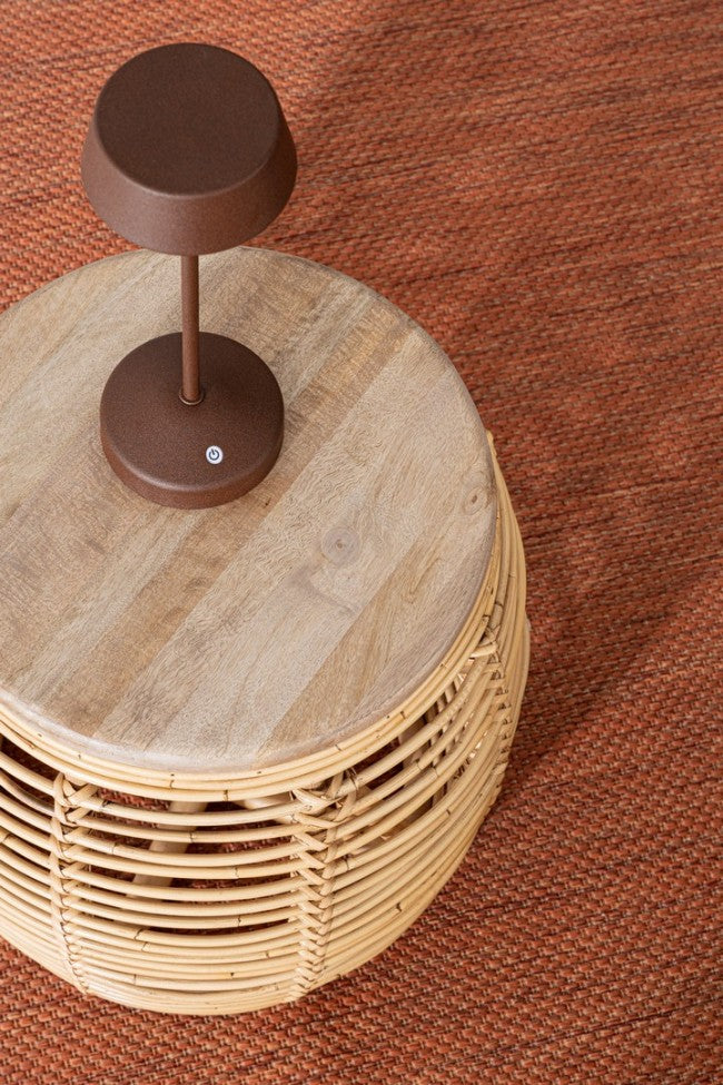 Lampada tavolo led marrone D.11 x 33h cm