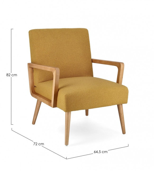 Poltrona Veriana 64.5x72x82 cm in tessuto