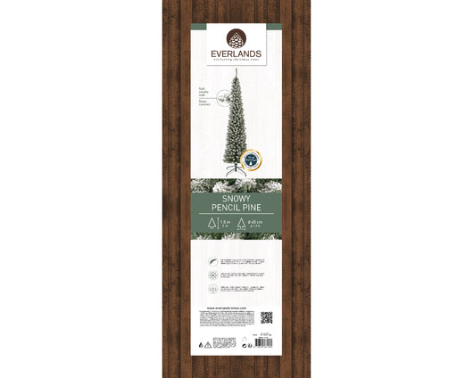Albero di Natale Pencil pine Innevato H 150 x 45 cm