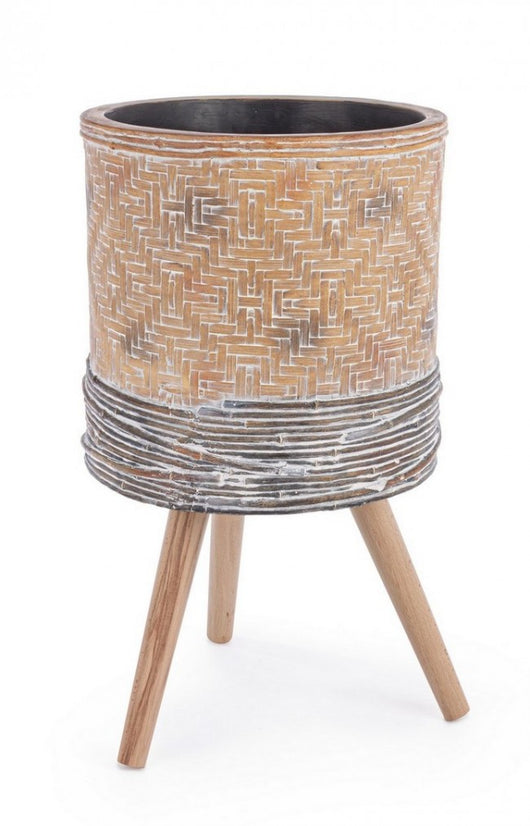 Vaso Dakar treppiede Magnesia 39h cm