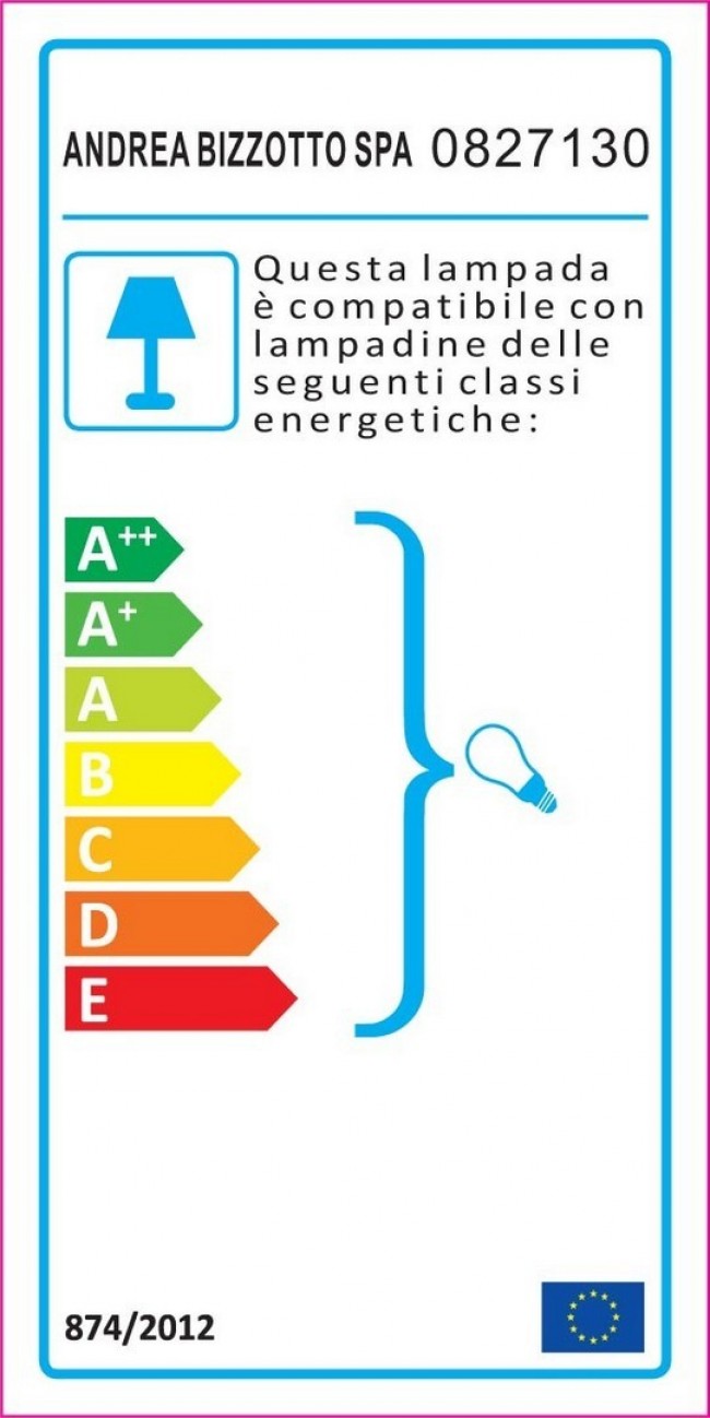 Lampadario E27 bianco 120h in metallo