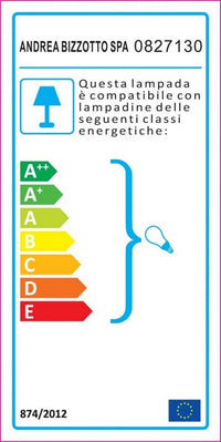 Lampadario E27 bianco 120h in metallo