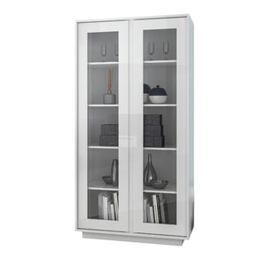 Vetrina ante bianco lucido 92x179x43 cm