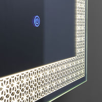 Specchio rettangolare 50x70 con led