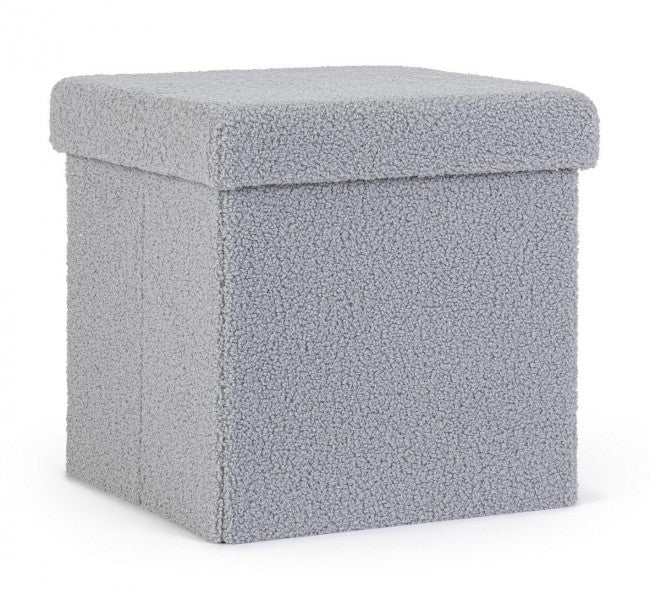 4x Pouf grigio in bouclé 38a x 38b x 38h