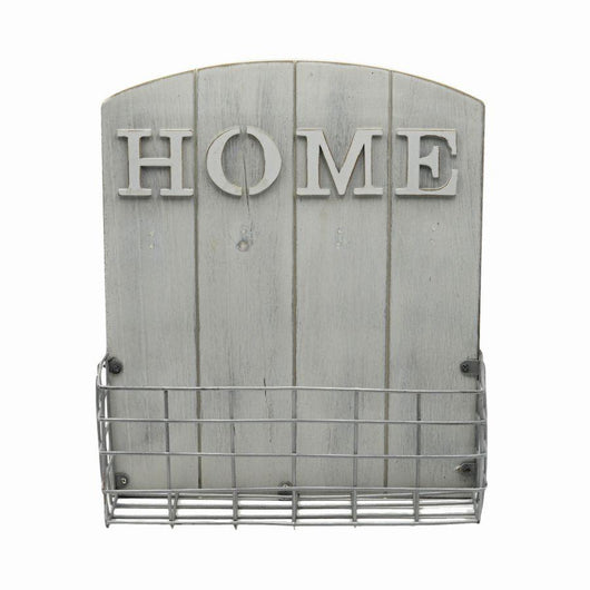 Portalettere legno bianco cm25,5x9h30,5