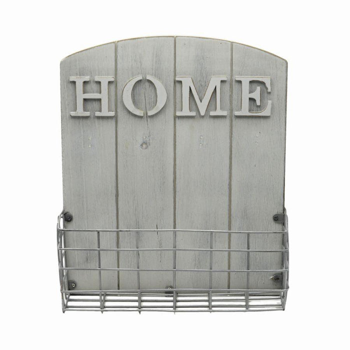 Portalettere legno bianco cm25,5x9h30,5