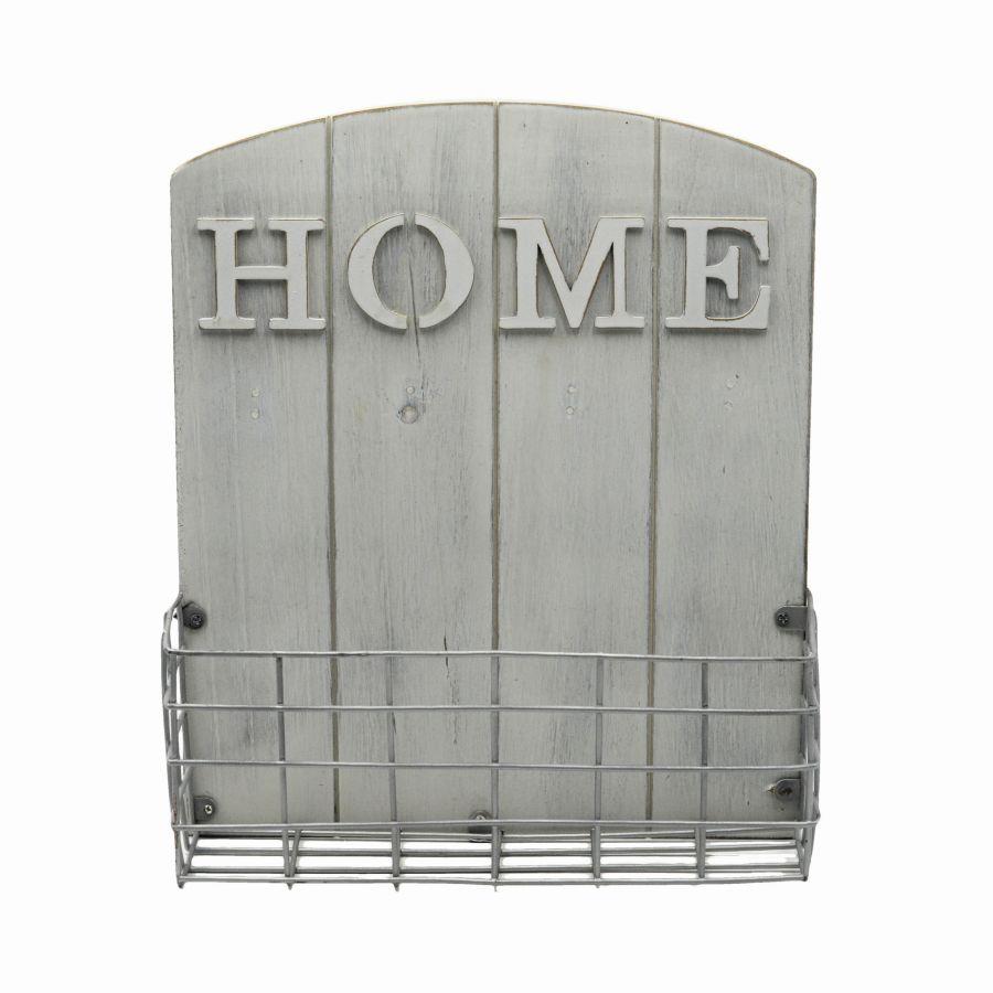 Portalettere legno bianco cm25,5x9h30,5