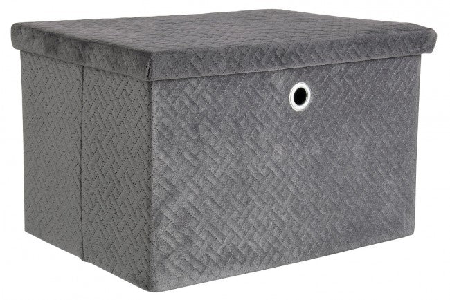 4x Scatola pieghevole grigia 40x30x25h