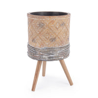 Vaso Dakar treppiede Magnesia 39h cm