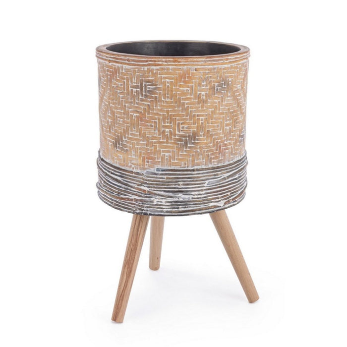 Vaso Dakar treppiede Magnesia 39h cm