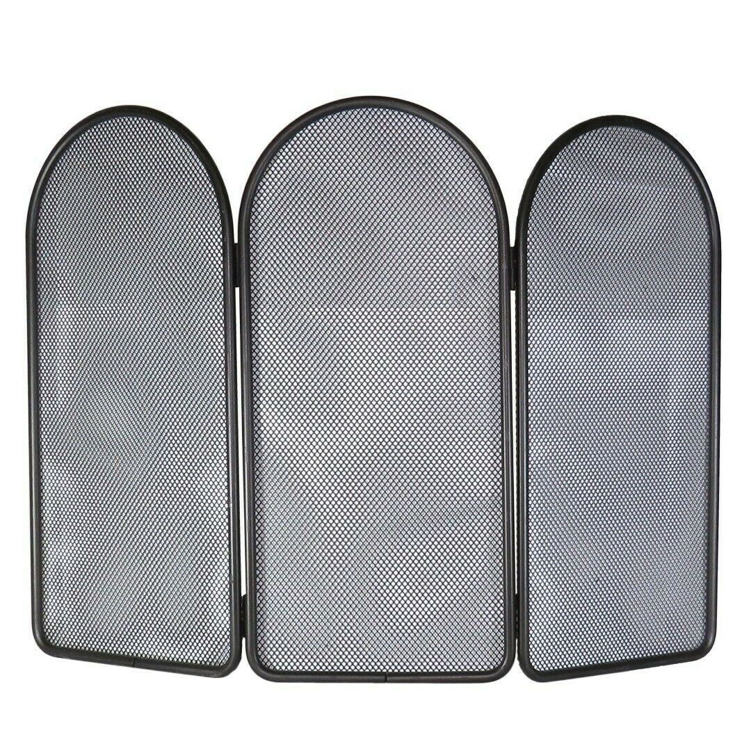 Parascintille curvo 70x50 h in ferro battuto