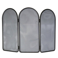 Parascintille curvo 70x50 h in ferro battuto