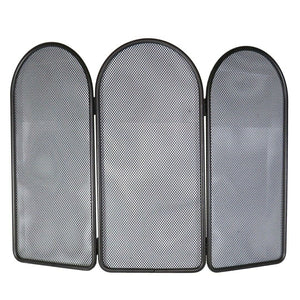 Parascintille curvo 70x50 h in ferro battuto