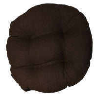 Coprisedia bordato tondo marrone 31718
