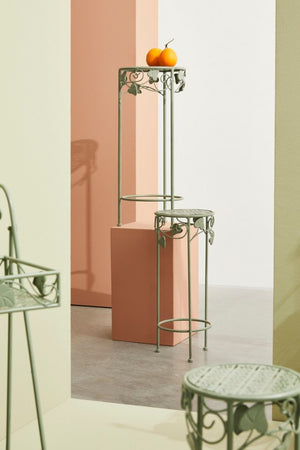 4x Sedia rettangolare in metallo 41x34x78h