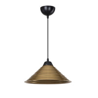 Lampada da soffitto Sava ASZ1619 con paralume in metallo bronzo H48xL28