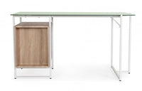 Scrivania bianca 142x69x76 cm