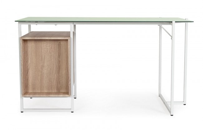 Scrivania bianca 142x69x76 cm