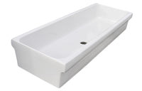 Lavabo A Canale In Ceramica cm 120x45x20