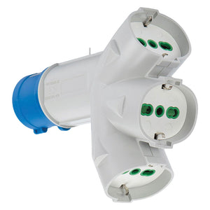 Adattatore industriale triplex 16A 200-250V