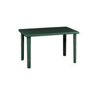 Tavolo in polipropilene verde 120x70xh72 cm
