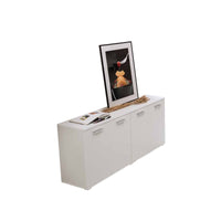 Mobile multiuso da soggiorno Bianco in legno nobilitato 180x80x45 cm