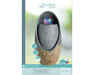 Fontana con trasformatore in poliresina da esterno