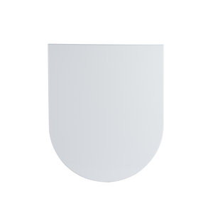 Copriwater forma D compatibile bianco lucido