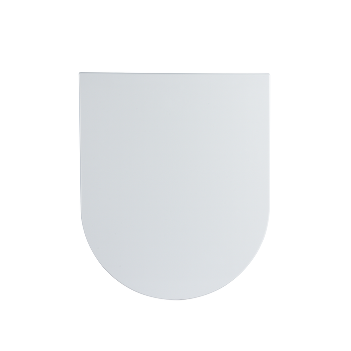 Copriwater forma D compatibile bianco lucido