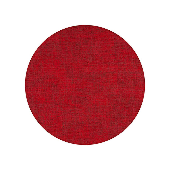 Tovaglietta tonda doubleface 38 cm rossa
