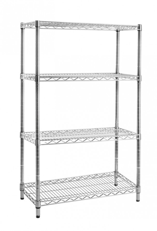 Libreria 75x35x120h in acciaio cromo lux