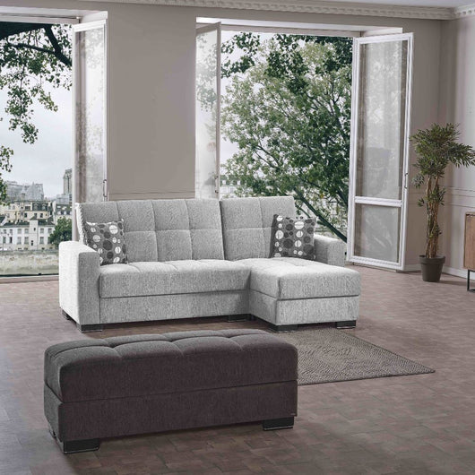 Divano letto con penisola 240x107x99 cm