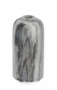 4x Vaso in marmo grigio D.7,5x15h