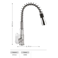 Miscelatore Hena con funzione pull down