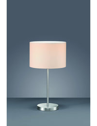 Lampada da Tavolo Hotel Metallo Paralume Bianco Ø30 cm Trio Lighting