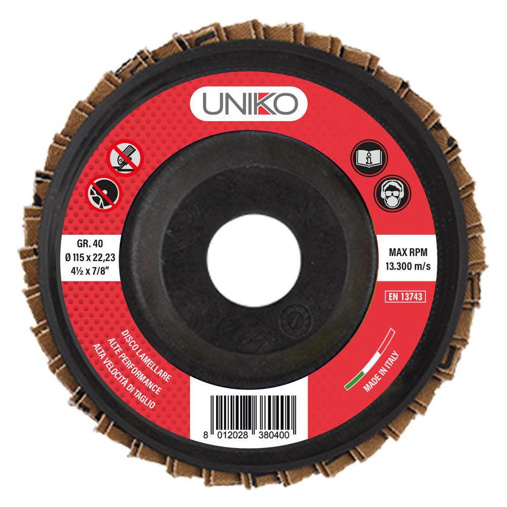 Disco lamellare per ferro ø 11,5 cm gr. 120