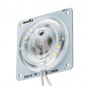 Modulo LED per lampade Sovil - Illuminazione con 15 LED SMD 2835 - Consumo 10W - Resa 100W - Classe di Efficienza Energetica F - Flusso Luminoso Nominale 950 Lumen - Flusso Luminoso Reale 840 Lumen - Temperatura di Colore 3000°K - Luce Calda - Alimentazione 230V - Potenza Massima Lampade 10W neutro