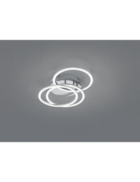 Plafoniera 3 Anelli Orientabili Led Dimmer Circle Nichel Trio Lighting