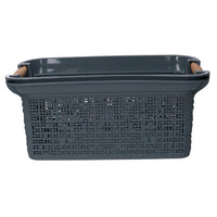 Cassetto plastica grigio rettangolare cm 53x34h24