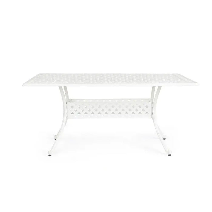 Tavolo rettangolare da esterno Ivrea bianco cm 90x160