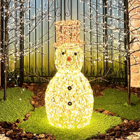 Pupazzo di neve 3D H70cm con MicroLED