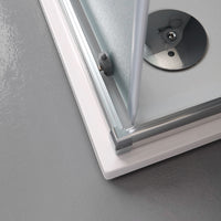 Box doccia 80x80 quadrato cristallo opaco