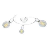 Plafoniera 3xE27 Montatura Verniciata Bianco E-Energy Daniela