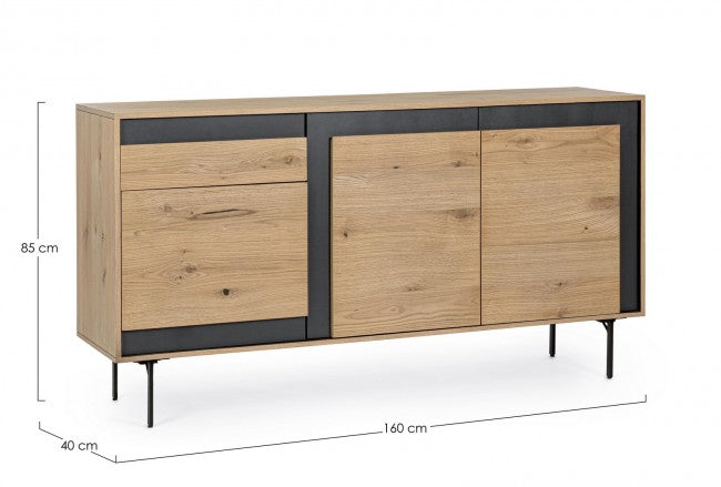 Credenza in legno 160x40x85 cm