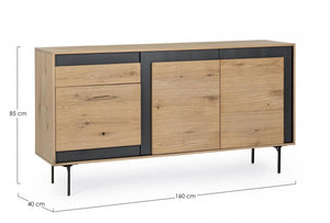 Credenza in legno 160x40x85 cm