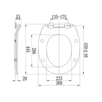 Copriwater universale soft close bianco