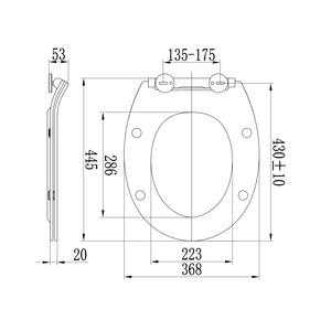Copriwater universale soft close bianco
