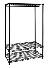 Piano cromato nero opaco 90x45x180h