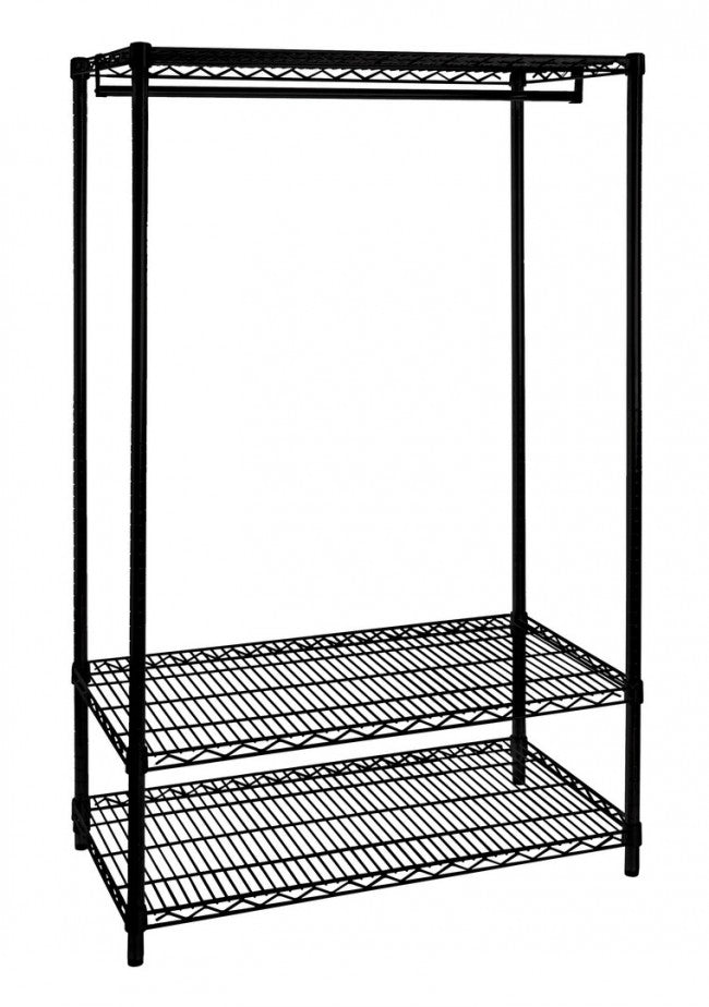 Piano cromato nero opaco 90x45x180h